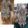 Cheetah Leopard Print Hair Bow Clips Barrettes Ponytail Holders Big