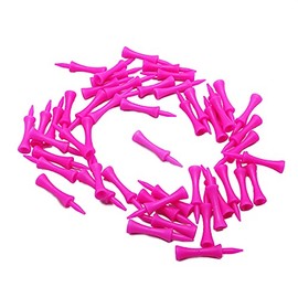 Bulldog Golf Tees® SAVER PACK of 50 x 60mm PINK PLASTIC CASTLE TEES