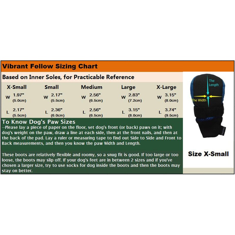 Vibrant Fellow Paw Protector Dog Boots Breathable Protective and Skid-proof