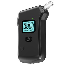 Breathalyzer, High-Accuracy Portable Breathalyzer with LCD Display, Upgraded Personal Alcohol Tester for Home Use, Includes 10 Mouthpieces