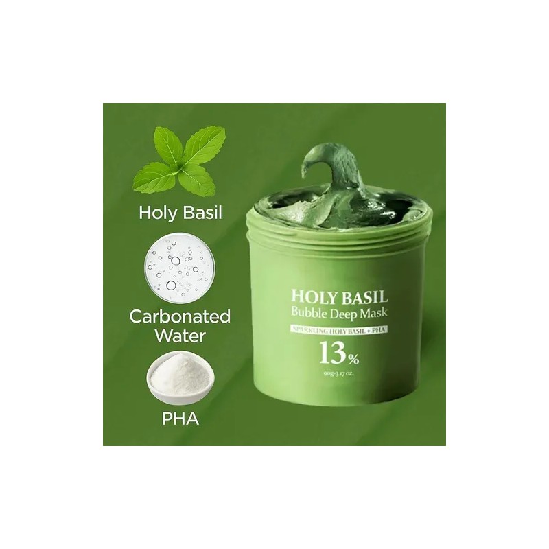 🔥 Holy basil bubble deep mask 90g tipo de piel