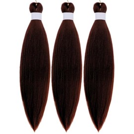 Kids Braiding Hair Pre stretched Brown Braiding Hair 16 inch Braid Hair for Kids