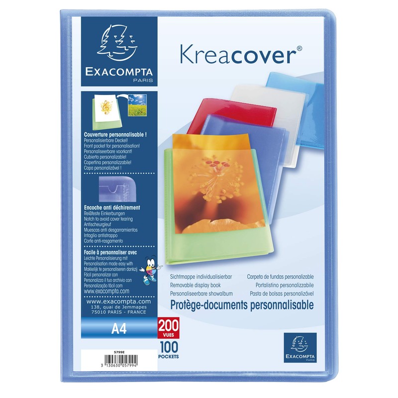 Exacompta - Ref 5799E - Kreacover Collection - Semi-Rigid Opaque