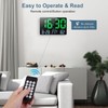 Ankilo Large Digital Wall Clock with Remote Control,11.5" LED Large