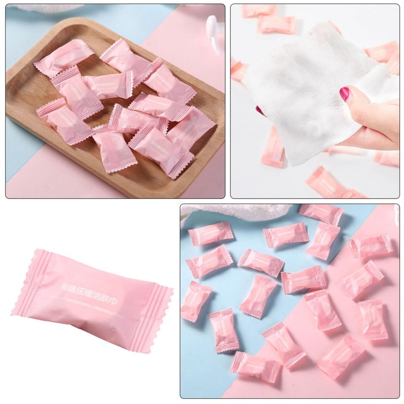 Gatuida 20Pcs Compressed Cotton Towels Portable Disposable Face Towels for