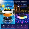 Solar Powered Floating Pool Lights with Rotating Motor – 7.6"