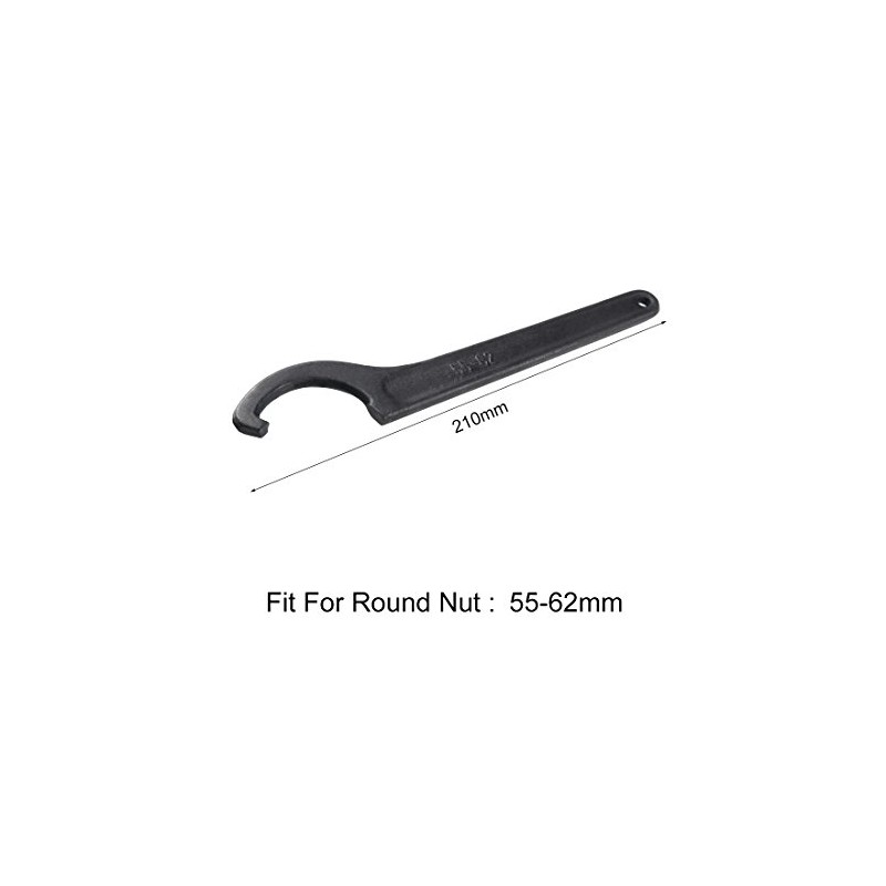 sourcing map C Hook Wrench Collets Round Nut for 55-62