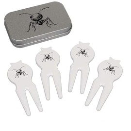 Azeeda 'Happy Ant' Golf Divot Tool/Repair Fork Gift Set (GO00064398)