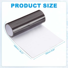 MECCANIXITY Magnetic Vent Covers, 39" x 10" Air Vent Covers Standard Air Register Cap for Wall Floor Ceiling HVAC Fireplace Furnace, Black and White