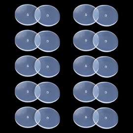 UUYYEO 100 Pcs Silicone Disc Earring Backs Flat Earring Stoppers Earring Stabilizer Backs Heavy Earring Support Backs Earring Support Pads Earring Backings for Studs 14 mm