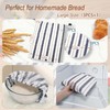 Bartthysn[3Pcs+1] 3Pack Reusable Linen Bread Bags for Homemade with 1Pack