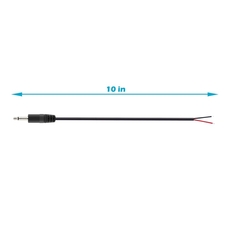 Fancasee 2-Pack 3.5mm 1/8" to Speaker Wire TS Mono Male