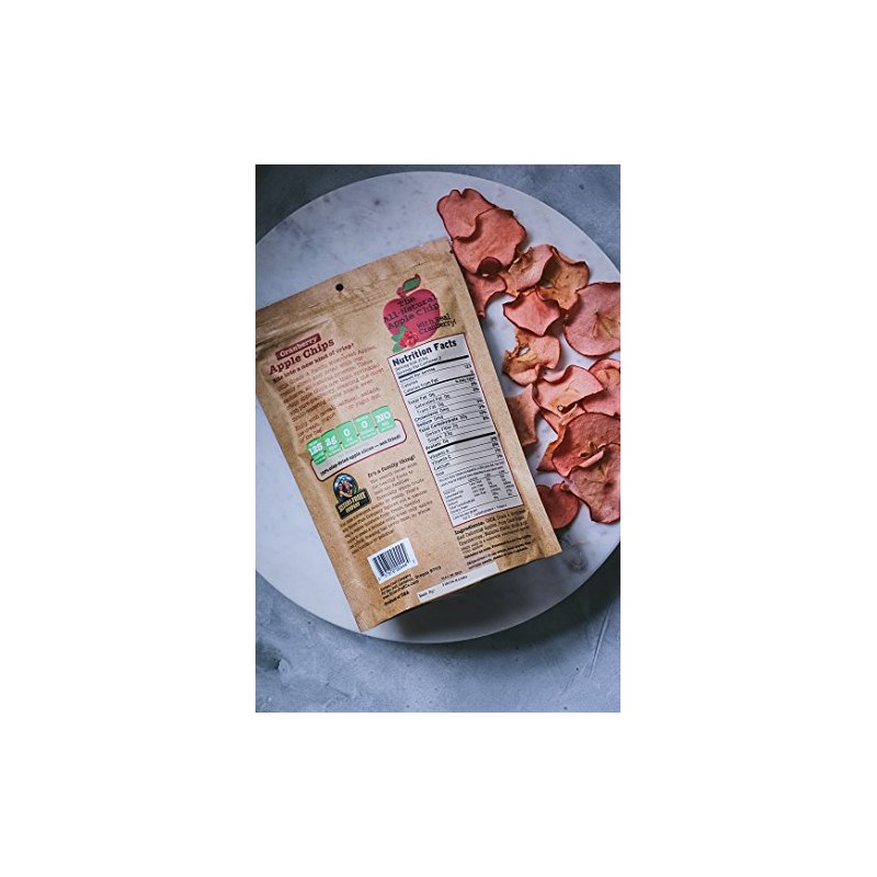 Sisters Fruit Company, Cranberry Apple Chips, All-Natural, No Preservatives, Fat-Free