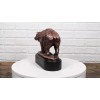 Walking Bear Statue - Bronze Electroplated 7"L Figurine Wild Life
