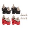 4Pcs Battery Power Stud M6 Dual Distribution Terminal Junction Post