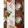 Cherry Blossom Table Runner 36 Inches Long Cotton Linen Tablerunner