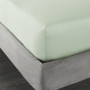 Bianca 400 Thread Count Cotton Sateen Double Fitted Sheet Green