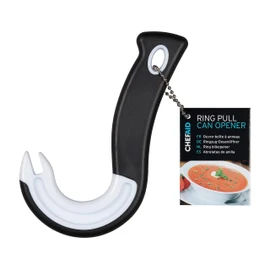 Chef Aid Ring Pull Can Opener, Ergonomic Deisgn, Controlled Pull, Opens Cans with Ease