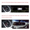 Rearview Mirror Backup Camera,4.3in Car HD Rearview Mirror Monitor 8LED