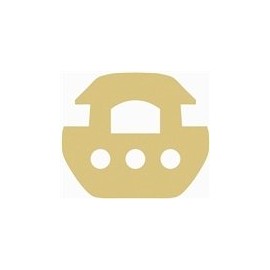 Ark Cutout Unfinished Wood Noah's Genesis Flood Bible Christian MDF Shape Canvas Style 1 (12")