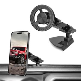 Sukemichi Soporte para teléfono para Jeep Wrangler 2018-2023, soporte para salpicadero para Jeep Wrangler JL JLU 4XE Jeep Gladiator JT Accesorios, Magsafe Soporte para teléfono de 8.4 pulgadas