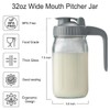 32oz Glass Pitcher with Lid & V-shaped Pour Spout -