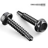 BNUOK #12 x 1 Inch Self Drilling Screws, (88pcs) 1