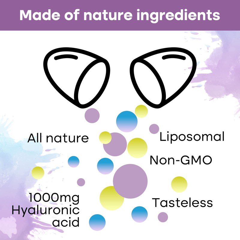 Liposomal Hyaluronic Acid 1000mg, High BioavailabilityHyaluronic Acid Capsules, Dietary Supplement