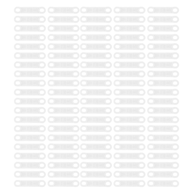 100pcs Clear Non Slip Silicone Clothes Hanger Grips Increased Friction