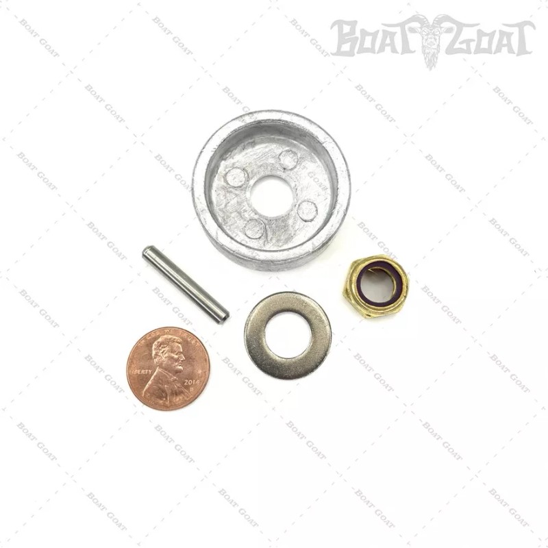 MotorGuide Saltwater Anode Prop Nut + Shear Pin Replacement Kit