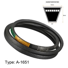 TA-VIGOR A1651 V-Belt 1651mm Inner Girth 13mm Top Width 8mm Thickness, Rubber Transmission Drive V-Belt for Power Equipment and Industrial Machinery