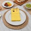 Blue Needles Lemon Yellow Hemstitch Linen Napkins - 100% Cotton