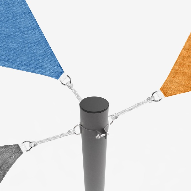 E&K Sunrise 3" Diameter D-Ring Clamp for Sun Shade Sail