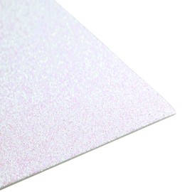 Glitter Crafting Foam Sheet10-Pack X-Large Glitter Regular EVA Foam 12" x 20" Children's Craft Activities DIY Cutters Art (White)