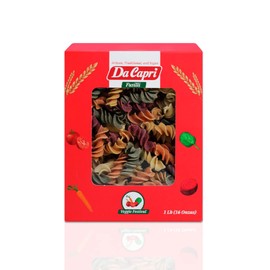 Da Capri Veggie Festival Fusilli (Pack Of 2) | Artisanal Homemade Pasta | 16 Oz Vegan & Healthy | 100% Natural & Plant-Based | Easy to make & Fast Cooking