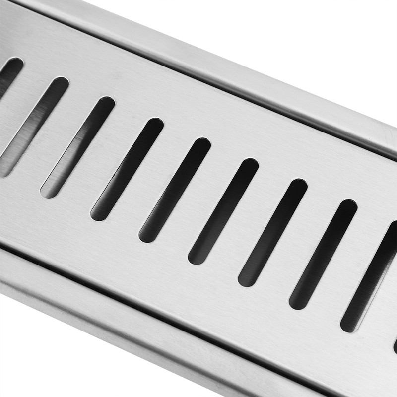 Large Flow Stainless Steel Rectangle Shower Floor Drain Bathroom Drainage