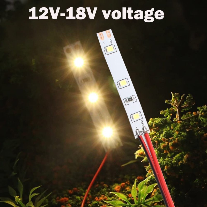 RUNCCI-YUN 5 x 12-18 V 3-LED House Lighting 5 cm
