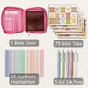 Zouier Bible Cover Case for Women with Study Supplies, Bible