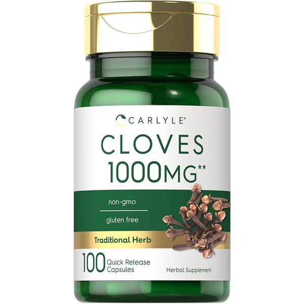 Carlyle Cloves Supplement | 1000mg | 100 Capsules | Non-GMO,
