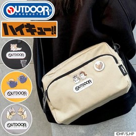 Outdoor Products ODHQ03 Haikyu Collaboration Shoulder Bag, [10] Otokama High School (Black)