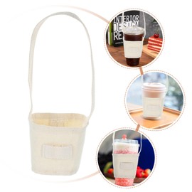 MAGICLULU Milk Tea Cup Cup Sleeves Heat Insulated Leak Canvas Handbag Style Drink Carrier