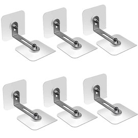Set of 6 Furniture Fall Prevention Goods Set, Anti-Tip Equipment, No Drilling Required, Inconspicuous, Clear, Hardware, Shelf, Rental, Refrigerator, Bookshelf, Cupboard, Earthquake Prevention