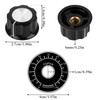 5Pcs Potentiometer Knobs 6mm, Knurled Control Knob With Digital Dial