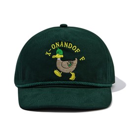 Clape Vintage Trucker Hat for Men Women Flat Bill Baseball Cap Cotton Unstructured Dad Hat (Green)