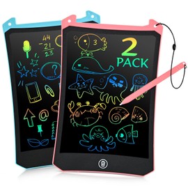 EooCoo Toy Drawing Board for 2-8 Years Old 2PCS 8.5 Inch Kids Writing Tablet, Educational Toys, Toddler Travel Essentials, Random Coloring Book for Toddlers 1-3 Years Old, Repeated Write and Erasable