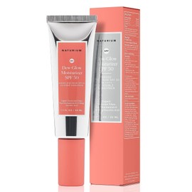 Naturium Dew-Glow Moisturizer SPF 50 PA++++, Protector Solar Hidratante Diario y Prebase Facial, Protector de Piel con Acabado Luminoso, 1.7 oz
