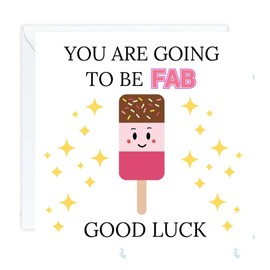 Good Luck New Job card new venture business funny you will be fab (envelope Included)
