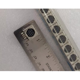 TE Connectivity AMP AMP 972363-1 8 PIN MINI-DIN SOCKET PCB MOUNT R/A SHIELDED KINKED PINS Qty.3