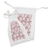 Ambesonne Flower Fabric Pouch Set of 2, Cherry Blossoms Petal