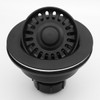 TGEOND Black Kitchen Sink Drain Assembly, 3-1/2 inch Polymer Kitchen